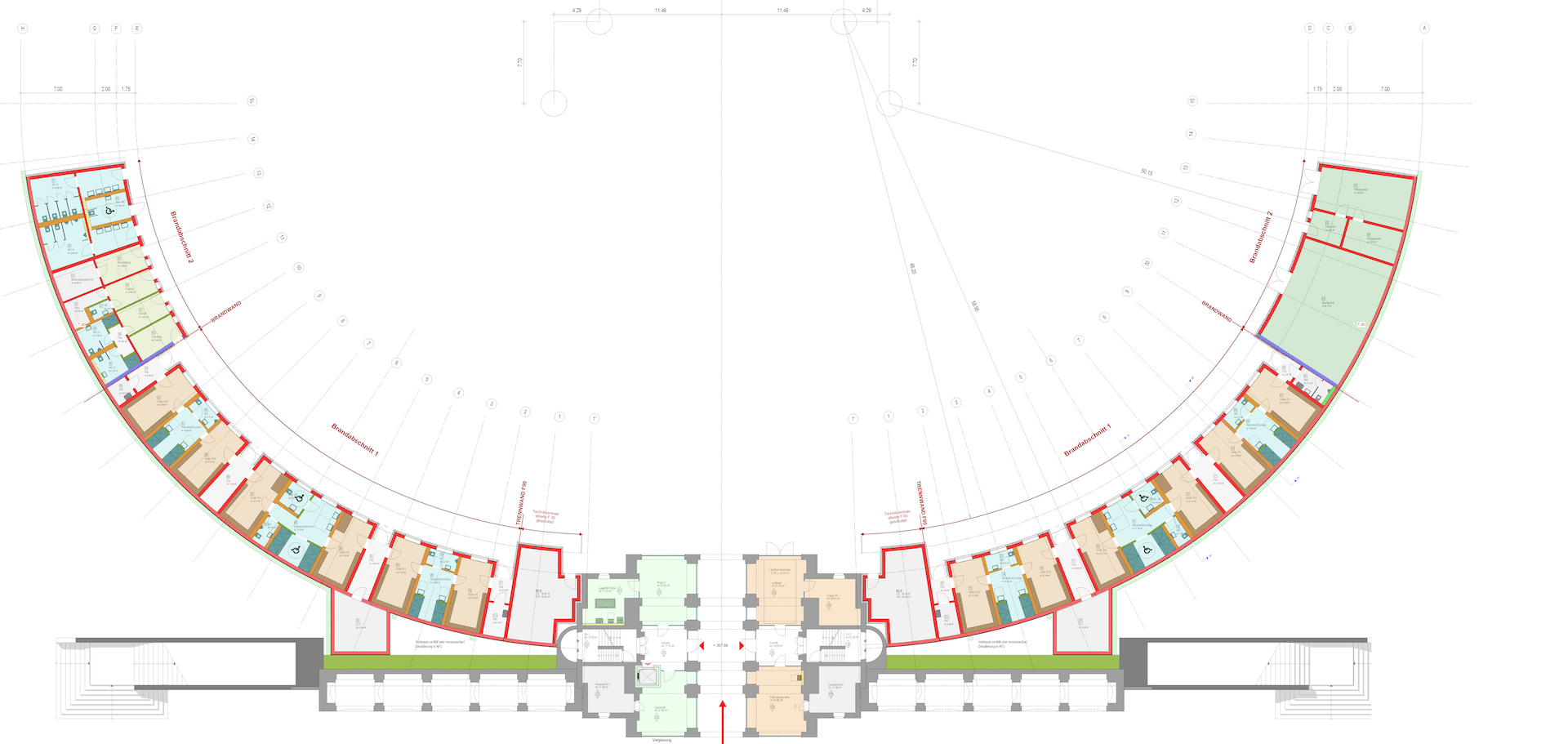Funktionsgrundriss Erdgeschoss